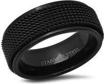 HMY Jewelry Mens Textured Ring in Black at Nordstrom Rack, Size 12