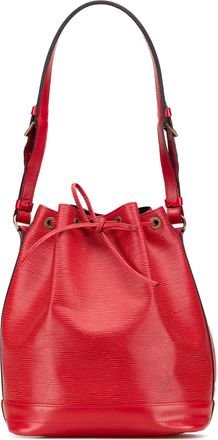 Louis Vuitton Pre-owned Womens Petit Noe Bucket Bag - Red Leather - One Size