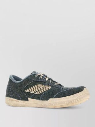 Balenciaga lace up hamptons low top sneakers rubber sole