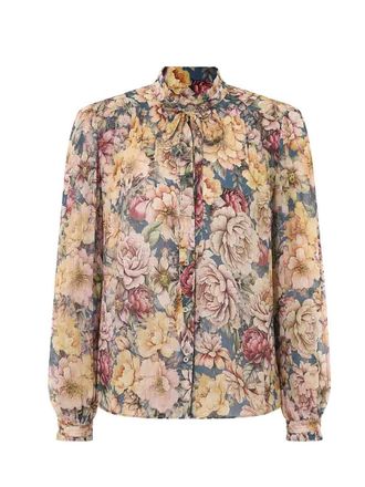 Twinset Creponne Flower Shirt