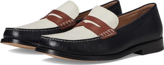 Cole Haan Lana Lux Penny Loafers Remastered Womens Flat Shoes Black/Dark Cuoio/Ivory Leather : 10.5 B - Medium