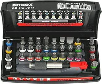 None W&uuml;rth Bitbox 0614400301 - Set di punte per trapano magnetiche, 33 pezzi