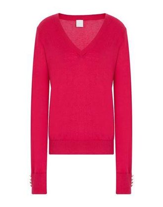 8 by YOOX KNIT METAL BUTTONS DETAIL V-NECK