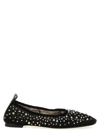 Tory Burch Womens Crystal Ballet Flats