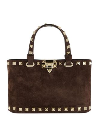 Valentino Garavani Brown Rockstud Mini Satchel