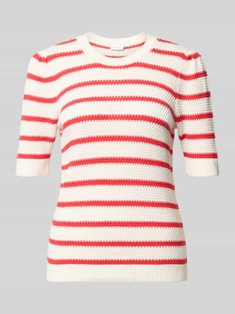 Vila Strickshirt mit Rundhalsausschnitt Modell DALO in Rot, Gr&ouml;&szlig;e XL