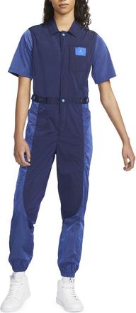 Nike Jordan Essentials Flight Suit in Blue Void/Game Royal at Nordstrom, Size X-Small