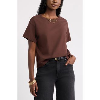 Treasure & Bond Favorite T-Shirt in Brown Chicory at Nordstrom, Size Xx-Large