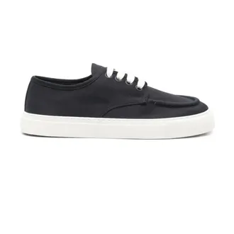Prada Sneakers, male, Blue, Size: 8 1/2 US Canvas Lace-Up Sneakers