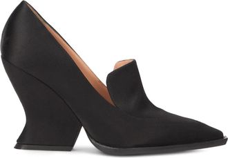 Alberta Ferretti Elegante schoenen met veelzijdige geometrische hak - Dames - Pumps - Zwart - 39 EU - Leer - Schoenen