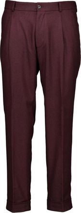 Club of Gents Slim-fit Broeken - Heren - Broeken - Paars - Maat: M