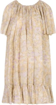 Chlo&eacute; Gekreukelde jurk met ruches - Dames - Zomerkleedjes - Veelkleurig - XS - Kleedjes