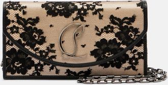 Christian Louboutin Clutch Loubi54 Small in pizzo
