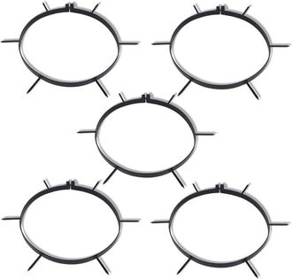 vidaXL Aireador De C&eacute;sped De Rodillo Con P&uacute;as, 5 Unidades Vidaxl