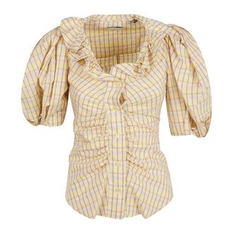 Isabel Marant Blouses, female, Yellow, 2XS, Catalia Blouse