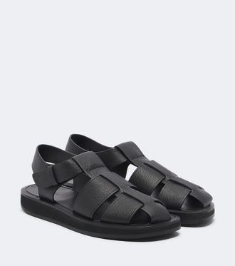 The Row Fisherman leather sandals