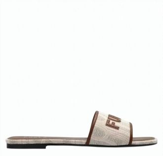 Furla Neutral Multicolor Slip On Open Slippers