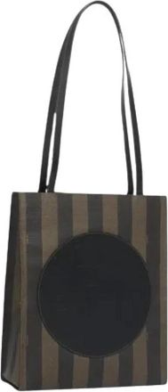 Fendi Pre-owned Pequin Canvas Tote Bag - Dames - Vintage Shopper - Veelkleurig - ONE Size - Vintage