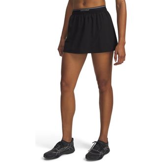 Under Armour Vanish Performance Skort in Ultimate Black //Mod Gray at Nordstrom, Size X-Large