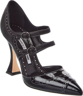Manolo Blahnik Monzubo 105 Leather Pump