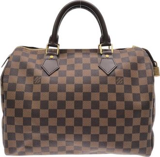 Louis Vuitton Ebene Coated Canvas Boston Bag (Pre-Owned)