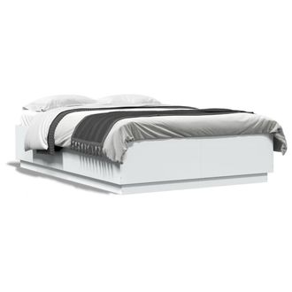 Berkfield Home Bed Frame without Mattress White 150x200 cm King Size