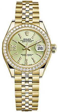 Rolex Lady-Datejust Linden Green Diamond Dial Jubilee Watch 279138LGNSRDJ