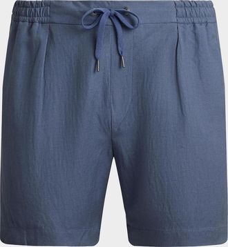 Ralph Lauren Purple Label Silk-Linen Short