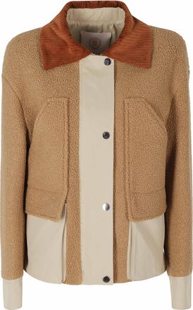 Tela Brown Cooper Corduroy Collar Cotton-Blend Jacket