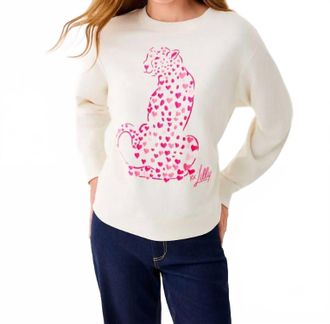 Lilly Pulitzer Ballad Long Sleeve Sweatshirt In Coconut