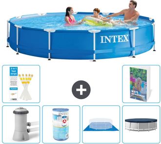 Intex Piscina Con Estructura Redonda - 366x76 Cm - 7-piezas S246
