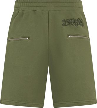 Moschino Sportshorts - Heren - Korte Broeken - Groen - XS - Katoen - Korte Broeken