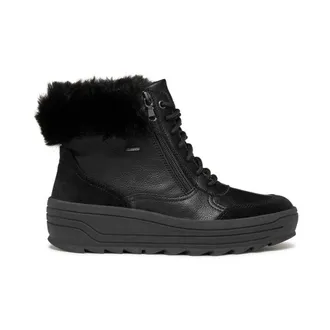 Geox Schoenen, Dames, Zwart, 37 EU, Leer, D Milleiny B ABX