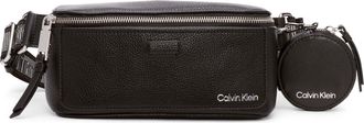 Calvin Klein Womens Millie Novelty Belt Bag, Black/Silver, One Size