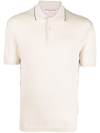 Orlebar Brown Maranon ribbed polo shirt - Neutrals