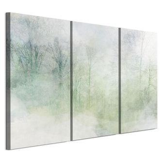 OEM Cuadro Sobre Lienzo Italiano De 90 X 60 Cm, Tr&iacute;ptico - Estilo Minimalista - Naturaleza Cuadro Sobre Lienzo Italiano De 120 X 80 Cm, Tr&iacute;ptico - Estilo 