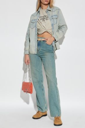 Zadig&Voltaire Denim Shirt Saby, Womens, Light Blue