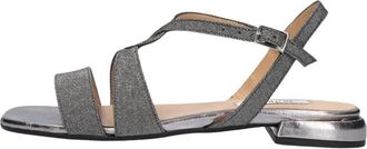Notre-V Platte sandalen - Dames - Sandalen - Grijs - 37 EU - Leer - Schoenen