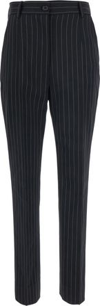 Dolce & Gabbana Black Slim Flat Front Pants