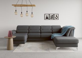 Sit&more Wohnlandschaft »Sinatra U-Form« optional mit Kopfteilverstellung und Armteilfunktion etc