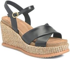 S&ouml;fft Diana Espadrille Platform Wedge Sandal in Black at Nordstrom Rack, Size 6.5