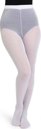 Capezio Professional Glitter Tight in White at Nordstrom, Size Small
