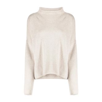 Lisa Yang Sandy Sweater - Dames - Coltruien - Beige - S - Kasjmier - Truien & Vesten