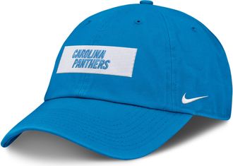Nike Carolina Panthers Primetime Club Wordmark Nike Mens NFL Adjustable Hat in Blue | NF0244I9D-ZW0