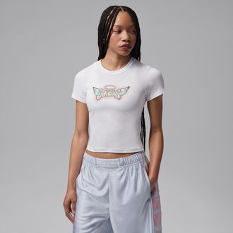 Nike Jordan Womens Jordan Graphic T-Shirt in White | IM7148-100