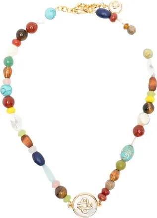 Casablanca Accessoires, Heren, Veelkleurig, ONE Size, Stenen Kralen Ketting