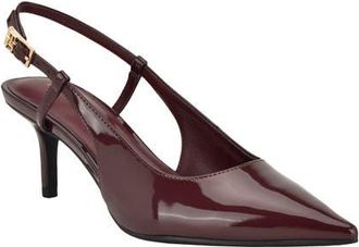 Tommy Hilfiger Cerizza Slingback Pointed Toe Pump in Dark Red at Nordstrom, Size 8.5