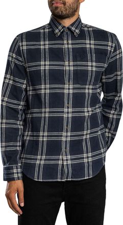 Superdry Katoenen Houthakkersshirt, Blauw