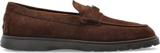 Tod's Suede Loafers - Heren - Loafers - Bruin - 43 EU - Leer - Schoenen