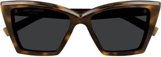Saint Laurent Black Cat Eye Ladies Sunglasses SL 657/F 002 55